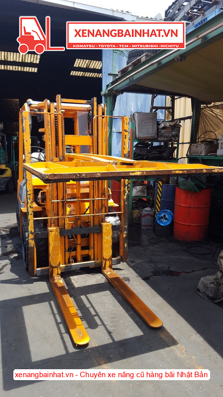 Xe nâng xăng Toyota 02-7FG30 3 Tấn, 3m-5 cũ hàng bãi Nhật