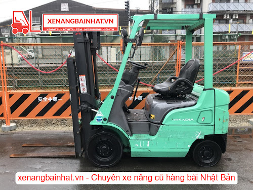 Xe nâng dầu Mitsubishi FD15D-F16D 1.5 Tấn cũ hàng bãi Nhật
