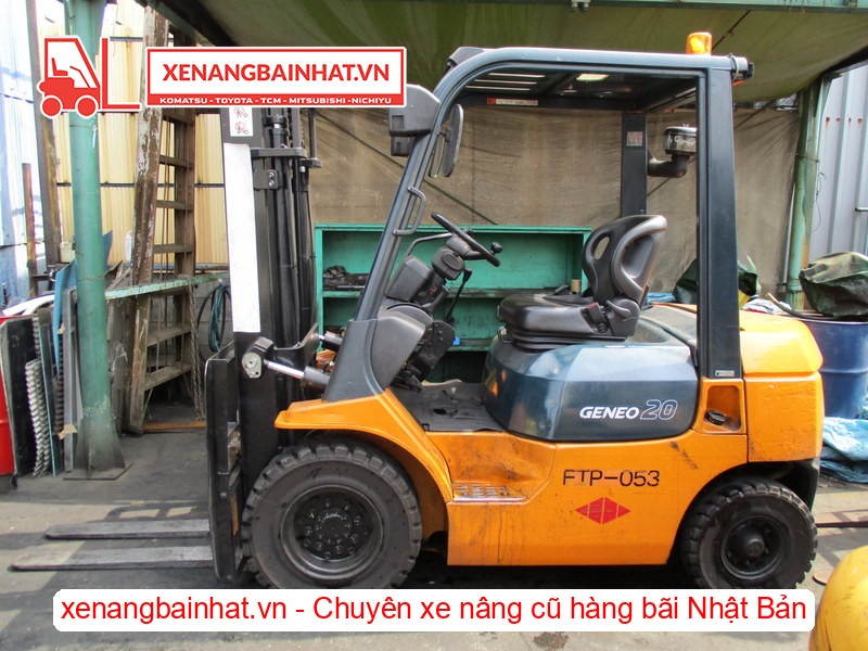 Xe nâng dầu Toyota 7FD20 2 Tấn, 3m cũ hàng bãi Nhật