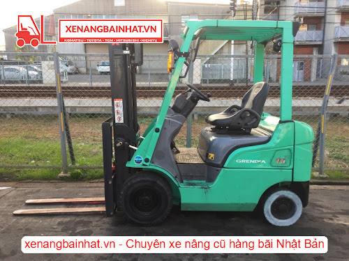 Xe nâng dầu 1.5 tấn Mitsubishi FD15T-F16D số tự động hàng bãi Nhật