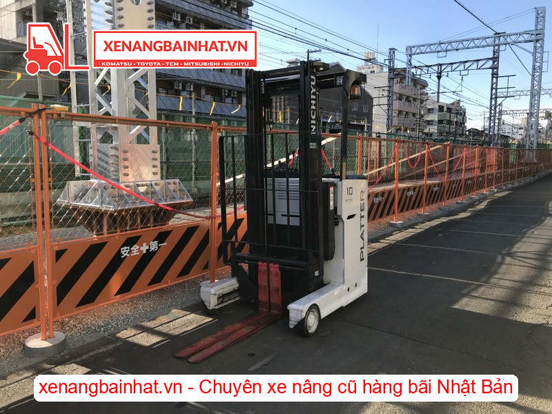 167-Xe nâng điện đứng lái NICHIYU FBR10-80B 1 Tấn, 3.5m