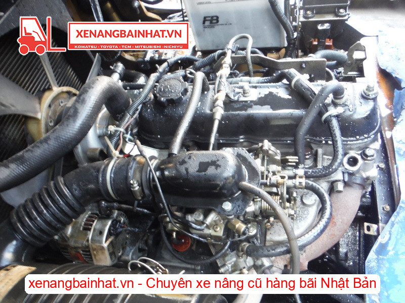 Xe nâng xăng Toyota 40-7FG20 2 Tấn, 3m-4 cũ hàng bãi Nhật