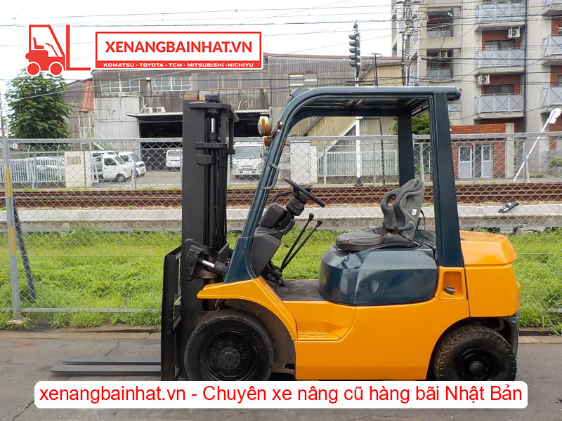 Xe nâng xăng Toyota 40-7FG20 2 Tấn, 3m-0 cũ hàng bãi Nhật