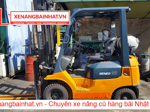 Xe nâng xăng Toyota 7FG10 1 Tấn, 4m-0 cũ hàng bãi Nhật