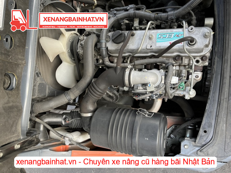 Xe nâng xăng Toyota 02-8FG15 1.5 Tấn, 3m-7 cũ hàng bãi Nhật