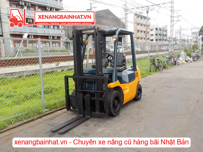 Xe nâng xăng Toyota 40-7FG20 2 Tấn, 3m-1 cũ hàng bãi Nhật