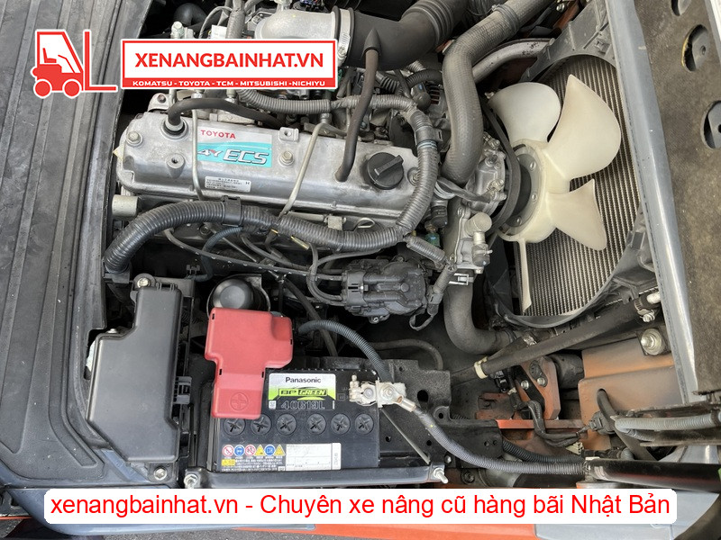 Xe nâng xăng Toyota 02-8FG15 1.5 Tấn, 3m-6 cũ hàng bãi Nhật