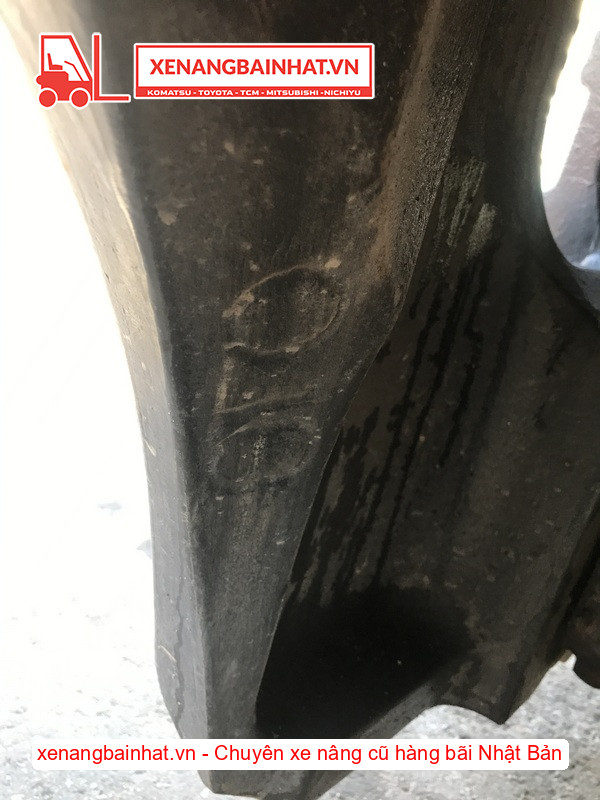 Xe nâng dầu Toyota 02-8FD10 1 Tấn, 3m-6 cũ hàng bãi Nhật