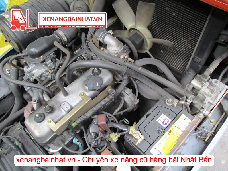 Xe nâng xăng Toyota 6FG10 1 Tấn, 3m-8 cũ hàng bãi Nhật