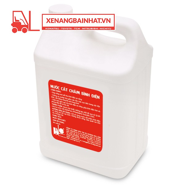 Nước cất châm bình ắc quy xe nâng điện