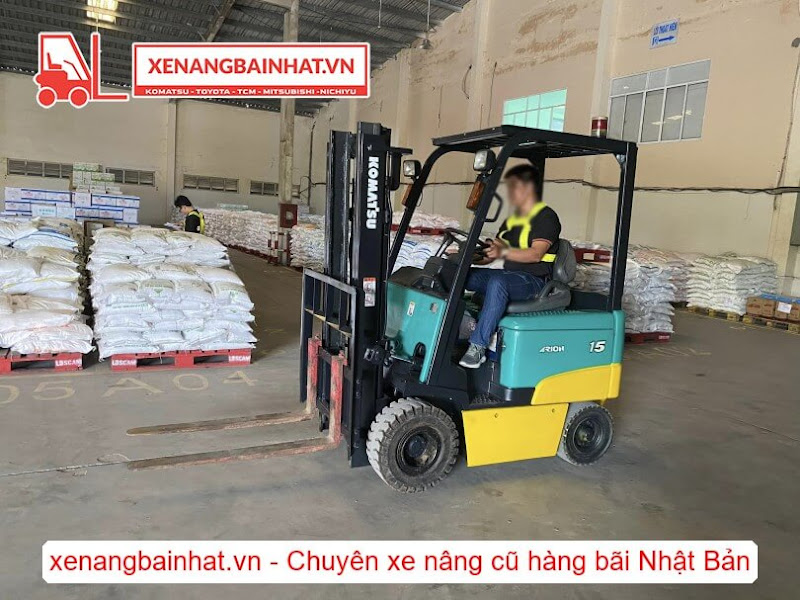 Xe nâng điện 1.5 tấn Komatsu