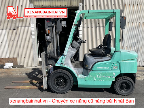 Xe nâng dầu 2.5 tấn Mitsubishi FD25D-F18C qua sử dụng hàng bãi Nhật