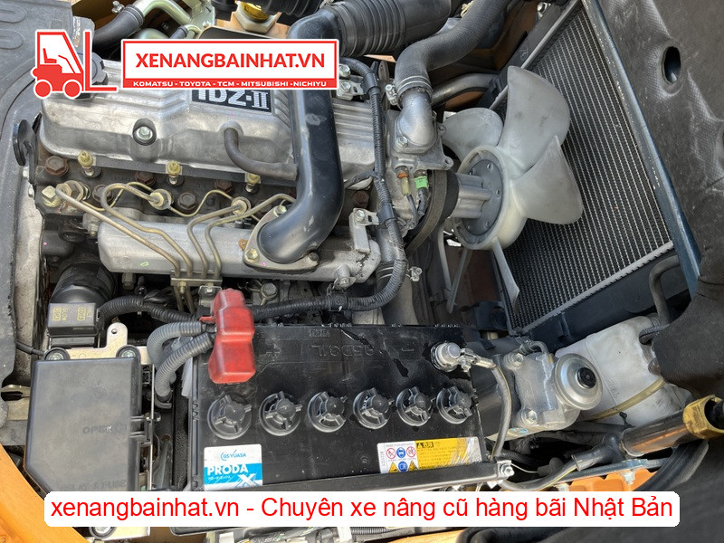Động cơ 1DZII của xe nâng dầu 1.5 tấn Toyota 7FD15