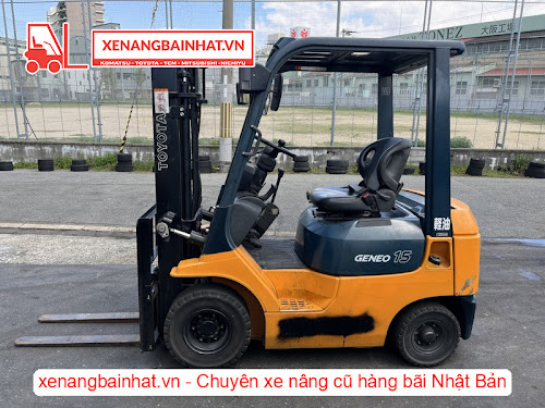Xe nâng dầu 1.5 tấn Toyota 7FD15 qua sử dụng hàng bãi Nhật