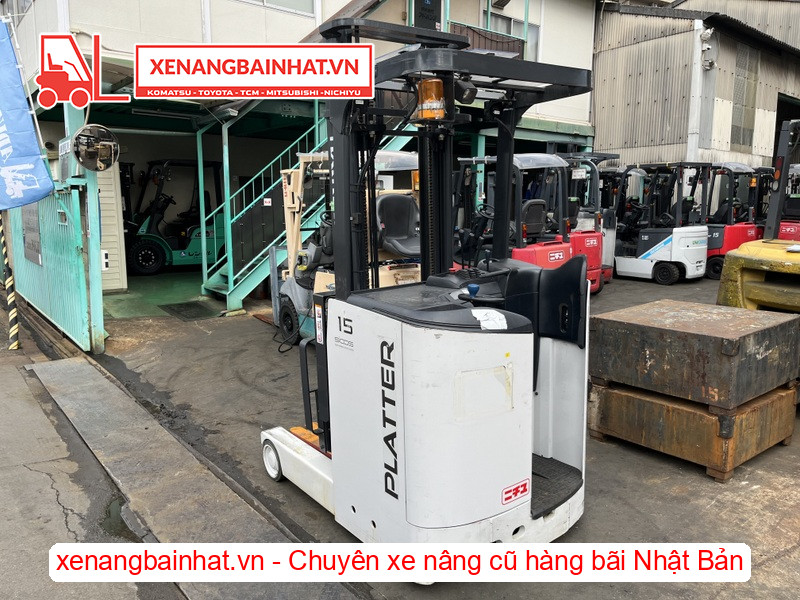 Xe nâng điện đứng lái 1.5 tấn Nichiyu FBRM15-80B-2