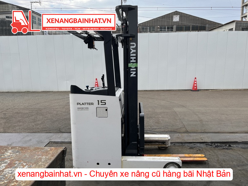 Xe nâng điện đứng lái 1.5 tấn Nichiyu FBRM15-80B-3