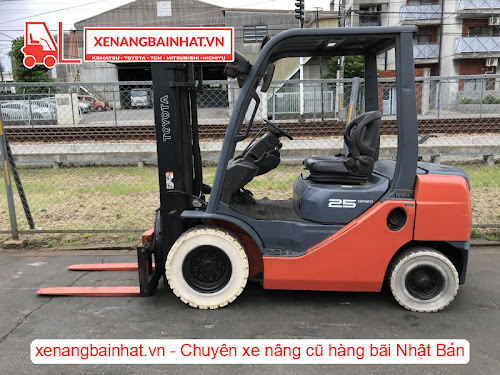 Xe nâng dầu 2.5 Tấn Toyota 50-8FD25 qua sử dụng hàng bãi Nhật