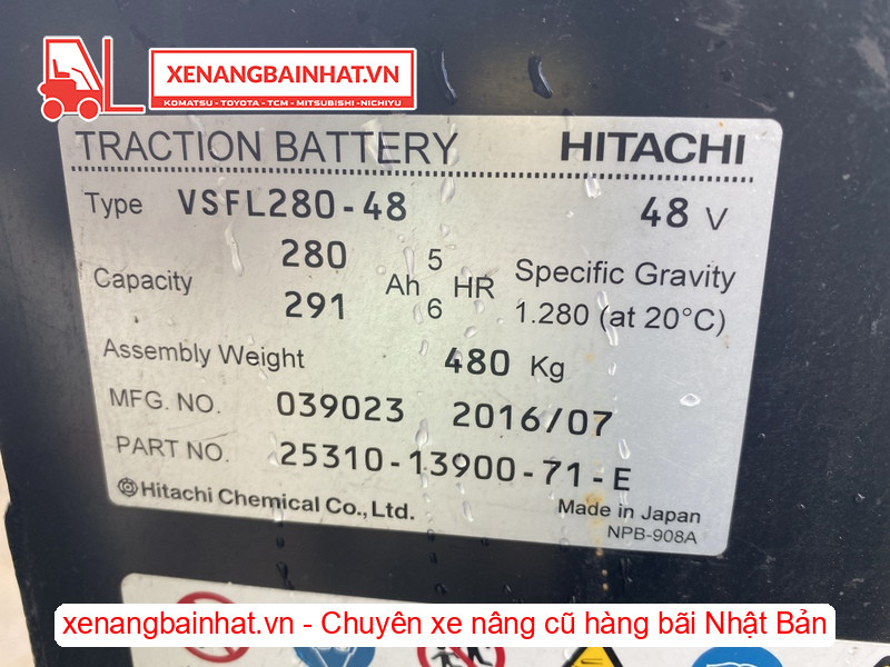 97-Xe nâng điện đứng lái Toyota 7FBR15 1.5 Tấn, 3m