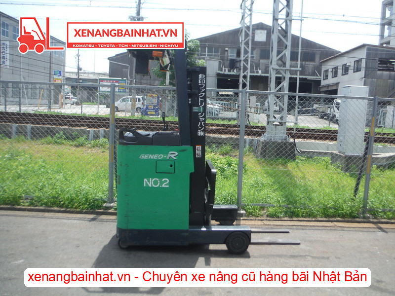 Xe nâng điện đứng lái Toyota 7FBR10 1 Tấn, 3m-1 cũ hàng bãi Nhật