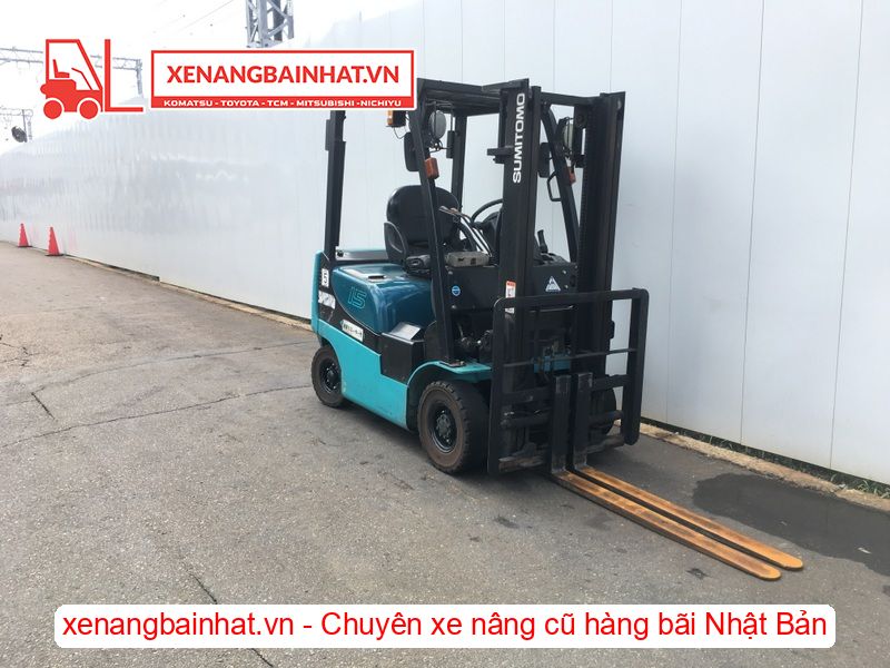 Xe nâng dầu 1.5 Tấn SUMITOMO 03FD15PAXI92D nâng cao 3m SX 2014