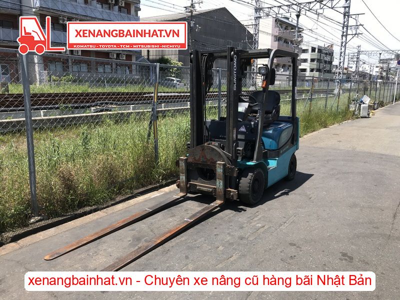 Xe nâng dầu 1.5 Tấn SUMITOMO 03FD15PAX92D nâng cao 3m SX 2007