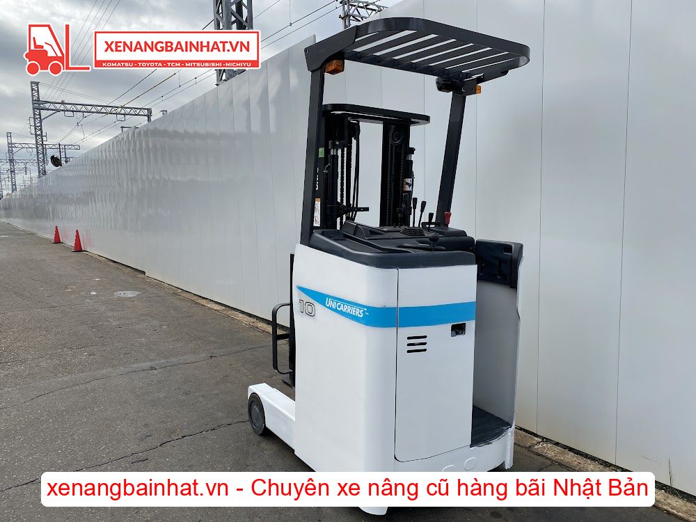 Xe nâng Điện 1 Tấn UNICARRIERS FRB10-8CA nâng cao 3m SX 2016