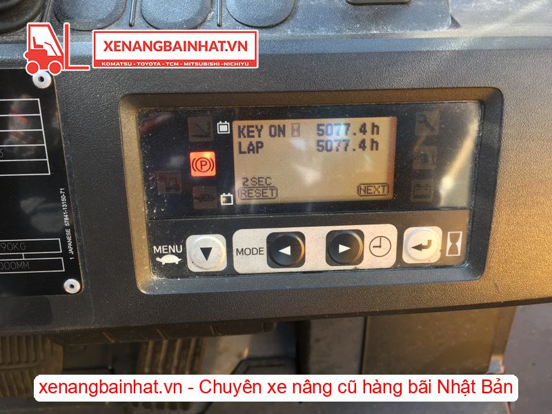 Xe nâng Điện 2.5 Tấn TOYOTA 8FBH25 nâng cao 4.5m SX 2018