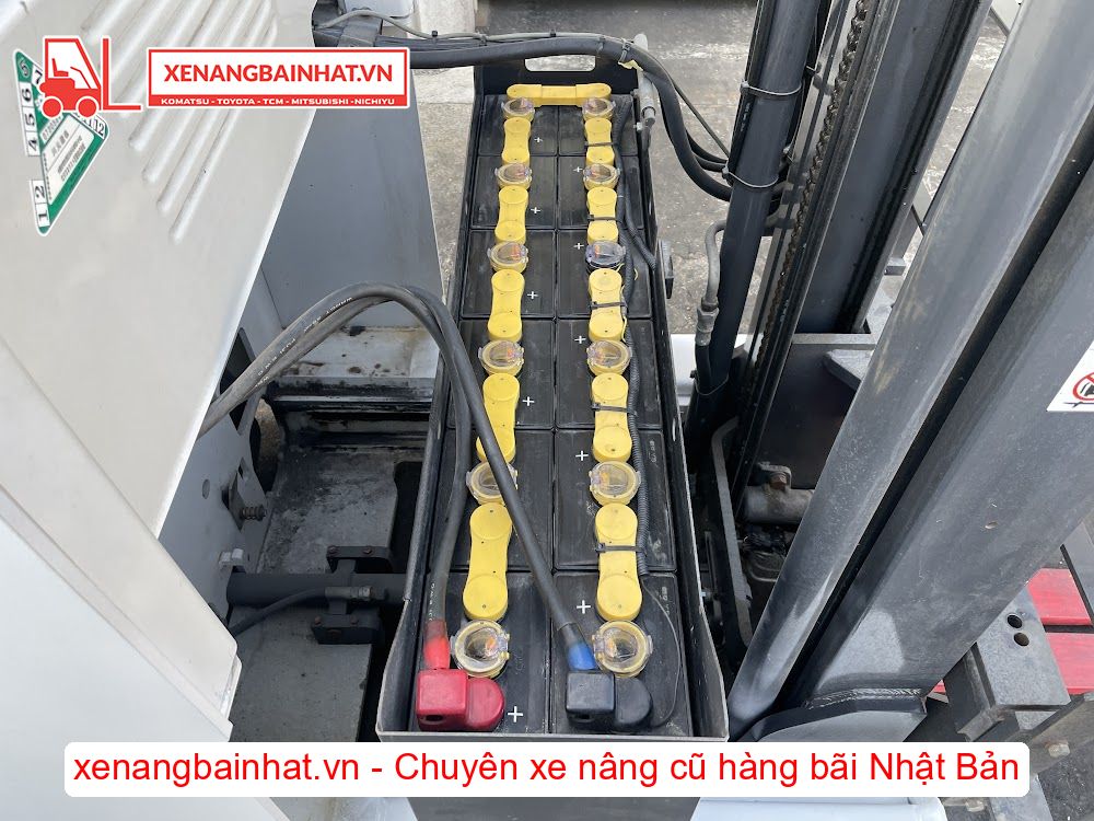 Xe nâng Điện 1 Tấn NICHIYU FBRM10N-80 nâng cao 3m SX 2015