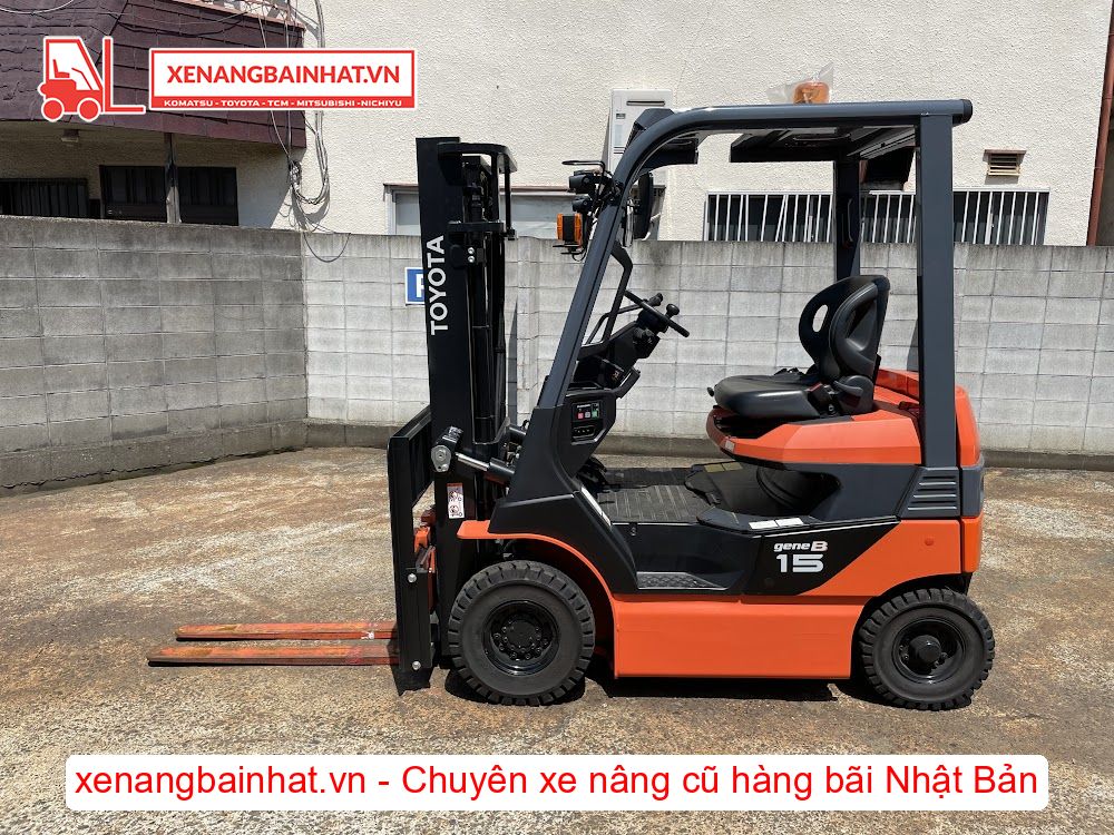 Xe nâng Điện 1.5 Tấn TOYOTA 8FB15 nâng cao 3m SX 2020