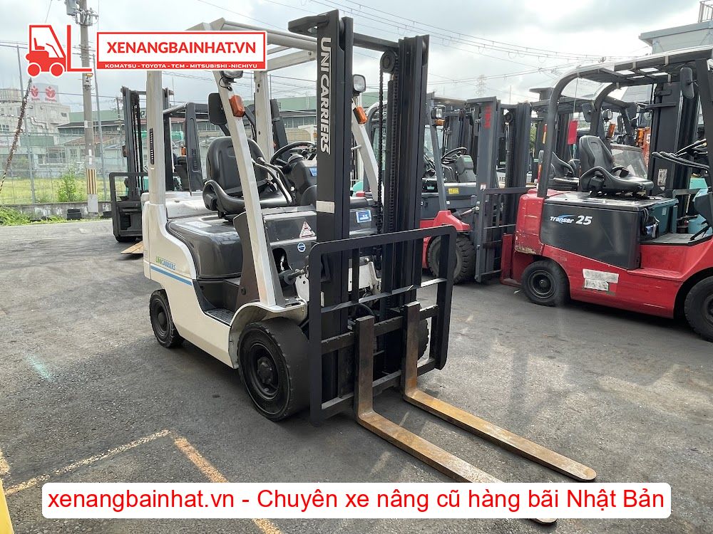 Xe nâng dầu 1.5 Tấn Nissan P1F1A15D nâng cao 3m SX 2014