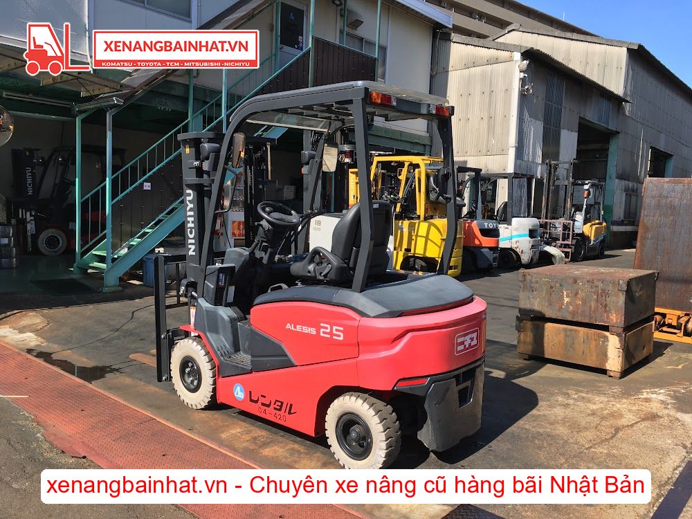 Xe nâng Điện 2.5 Tấn NICHIYU FB25PN-80 nâng cao 3m SX 2022