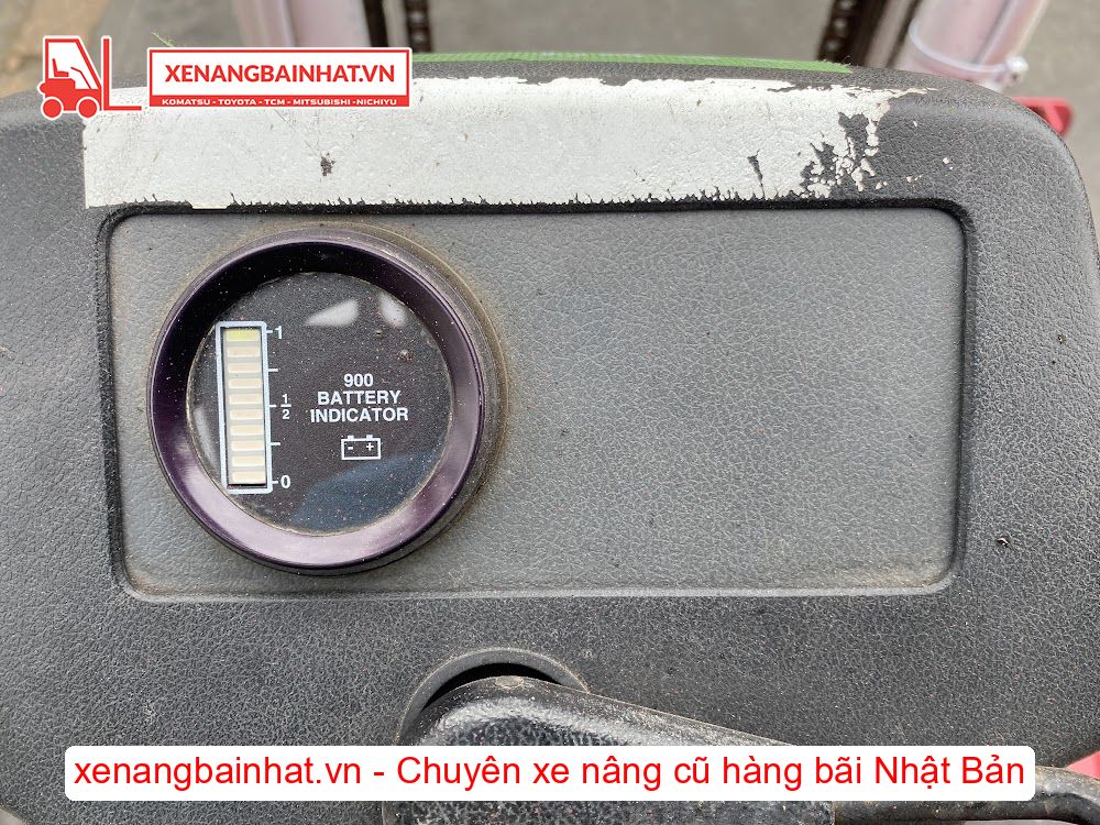Xe nâng Điện 900Kg TOYOTA 3FB9 nâng cao 3m SX 1997