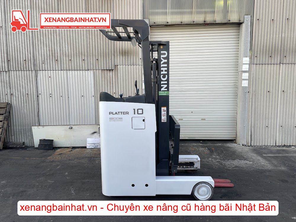 Xe nâng Điện 1 Tấn NICHIYU FBRM10N-80 nâng cao 3m SX 2015