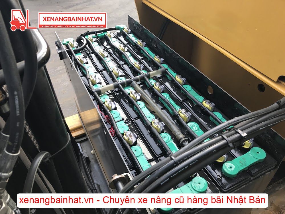 Xe nâng Điện 1.8 Tấn TCM FRHB18-8 nâng cao 4m SX 2011