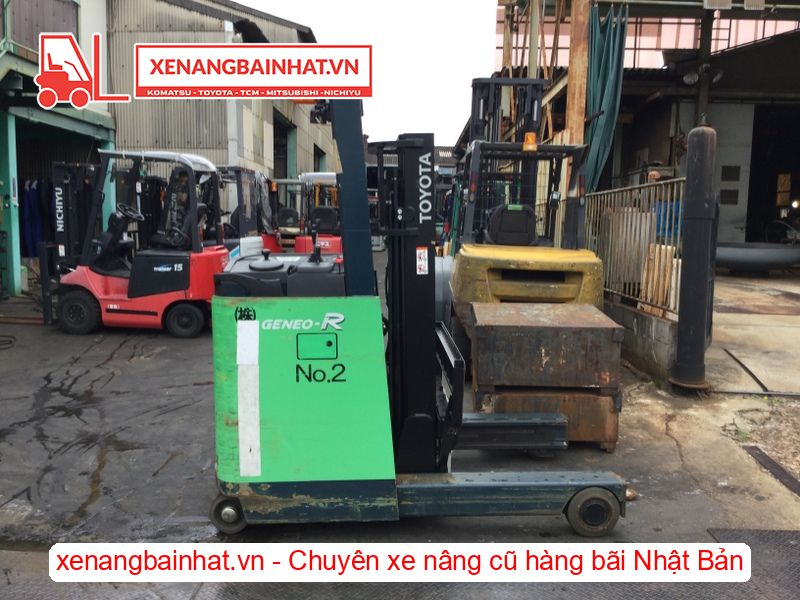 Xe nâng Điện 2.5 Tấn TOYOTA 7FBR25 nâng cao 3m SX 2014