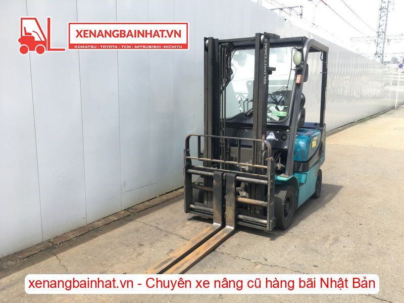 Xe nâng dầu 1.5 Tấn SUMITOMO 03FD15PAXI92D nâng cao 3m SX 2014