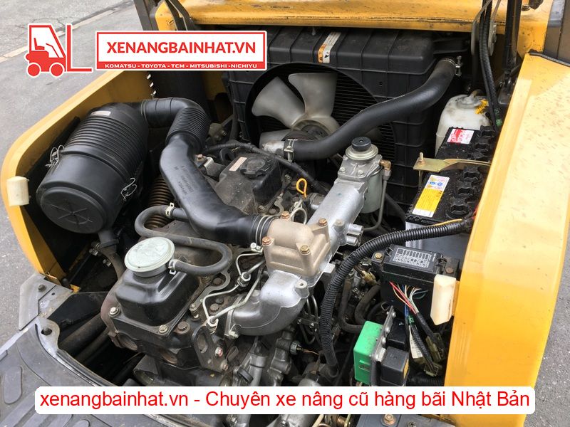 Xe nâng dầu 2.5 Tấn TCM FD25T13 nâng cao 3m SX 2012