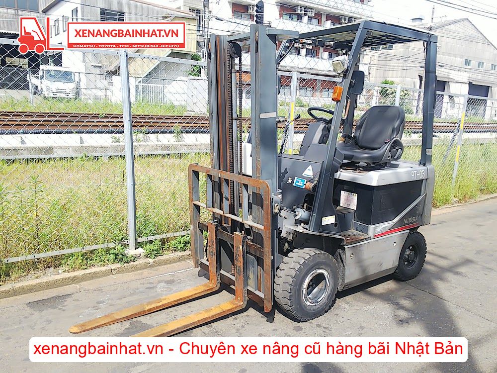 Xe nâng Điện 1.5 Tấn Nissan K1B1R15 (FB15) nâng cao 3m SX 2009