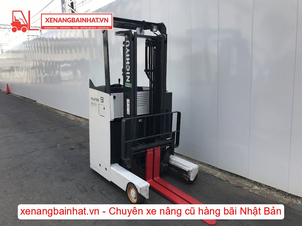 Xe nâng Điện 900Kg NICHIYU FBRM9N-80 nâng cao 3m SX 2015