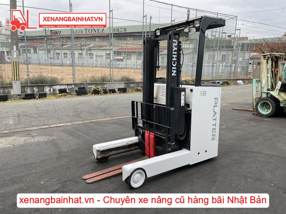 Xe nâng Điện 1.8 Tấn NICHIYU FBRM18-80 nâng cao 3m SX 2019