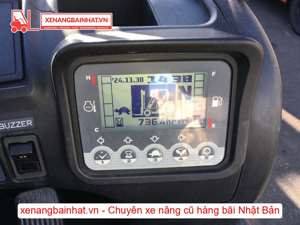 Xe nâng dầu 2.5 Tấn UNICARRIERS FD25T15M nâng cao 3m SX 2021