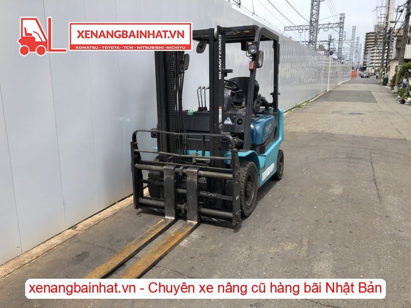 Xe nâng dầu 2 Tấn SUMITOMO 11FD20PAXI92D nâng cao 3m SX 2008