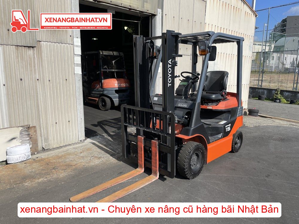 Xe nâng Điện 1.5 Tấn TOYOTA 8FB15 nâng cao 3m SX 2019