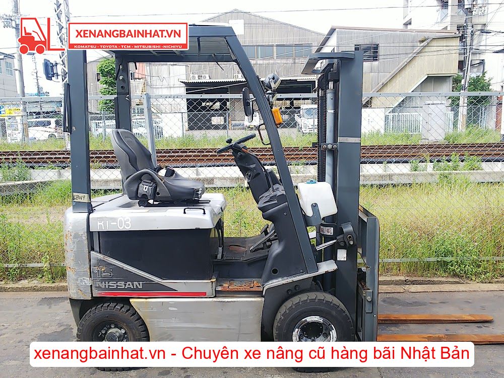 Xe nâng Điện 1.5 Tấn Nissan K1B1R15 (FB15) nâng cao 3m SX 2009
