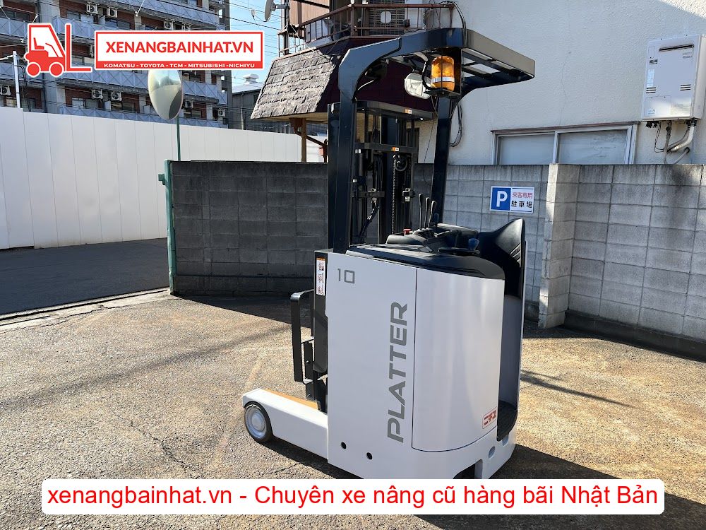 Xe nâng Điện 1 Tấn NICHIYU FBRM10N-80B nâng cao 3m SX 2017