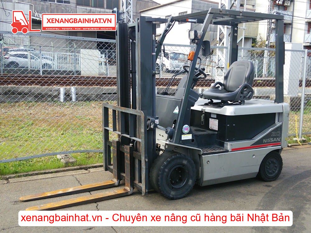 Xe nâng Điện 2 Tấn Nissan NP1B2L20 (FB20) nâng cao 3m SX 2007