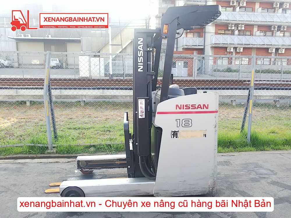 Xe nâng Điện 1.8 Tấn Nissan 1R1F18 (FBR18) nâng cao 3m SX 2012