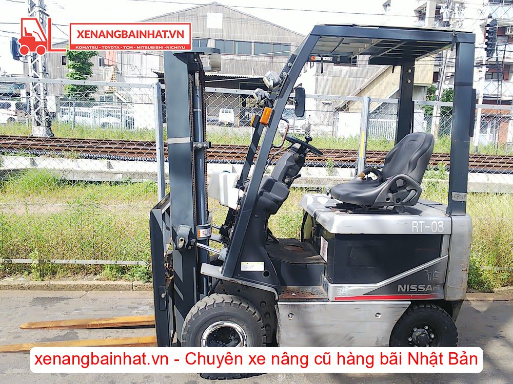 Xe nâng Điện 1.5 Tấn Nissan K1B1R15 (FB15) nâng cao 3m SX 2009