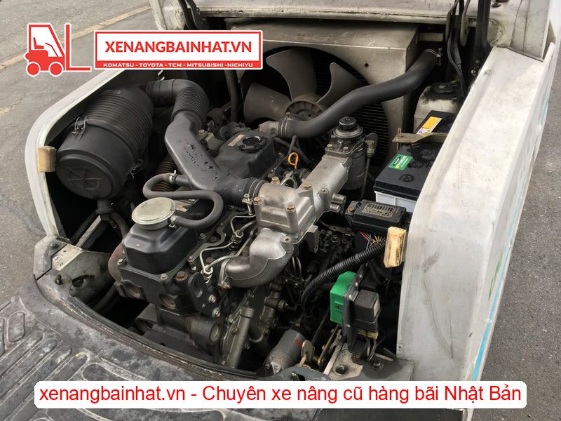 Xe nâng dầu 2.5 Tấn UNICARRIERS FHD25T3A nâng cao 3m SX 2014