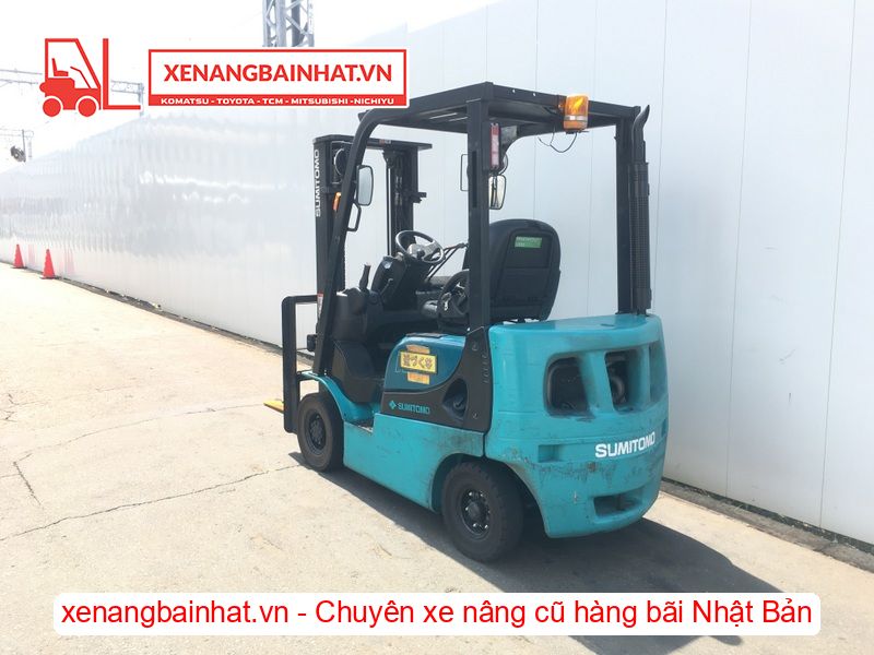 Xe nâng dầu 1.5 Tấn SUMITOMO 03FD15PAXI92D nâng cao 3m SX 2014
